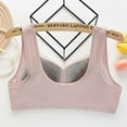 thumbnail image 3 of khonts,Women's Front Closure Everyday Bras Wireless Comfort Full Coverage Bra Push up Lift Breathable Leisure Bralettes Light Pink 44, 3 of 5