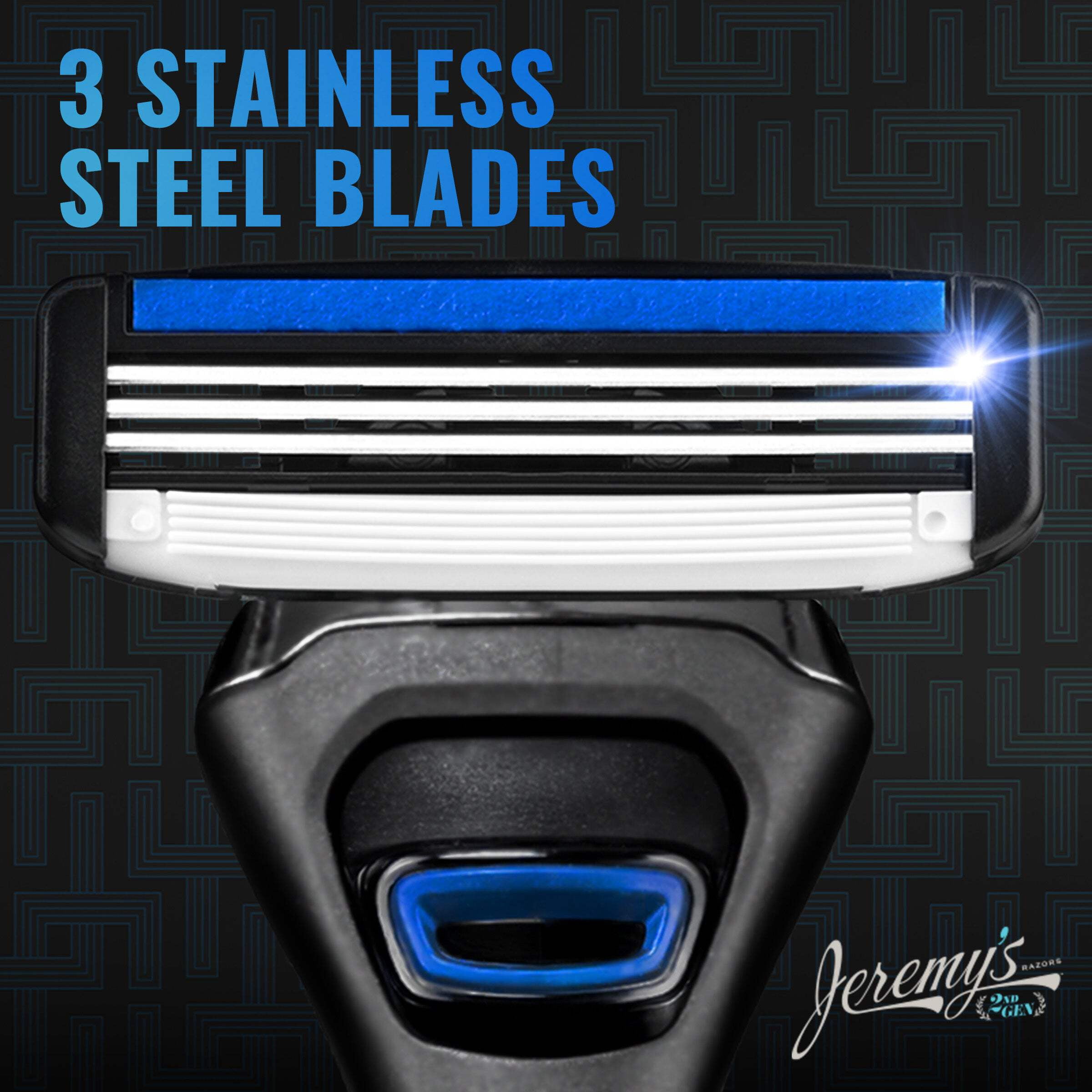 Jeremy's Razors Sprint 3 Subscription Refill 8-CT