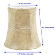 thumbnail image 3 of Meriville Set of 5 Faux Leather Clip On Chandelier Lamp Shades, 3.5-inch by 4.5-inch by 4.5-inch, 3 of 5