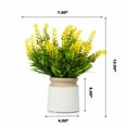 thumbnail image 4 of Enova Home High Quality Artificial Lavenders Flower Arrangement in Pot (Yellow), 4 of 4