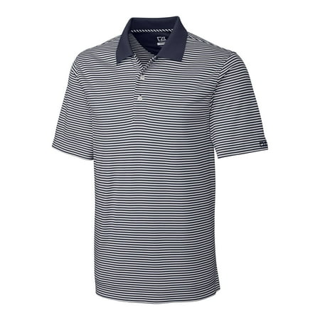 Cutter & Buck Men’s Short Sleeve CB DryTec Trevor Stripe Performance Golf Polo Shirt