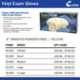 thumbnail image 6 of Trilon 2000 PF with MC3 Vinyl Exam Gloves, Latex-Free - Ivory, Size Large, 100 Count, 10 Boxes, 1000 Total, 6 of 6
