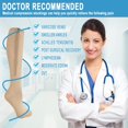 thumbnail image 6 of 1 Pairs Zipper Copper Compression Socks for Women & Men Circulation 15-20 mmhg - Better Blood Flow, Swelling, Best Support for Medical, Running, Nursing, 6 of 6