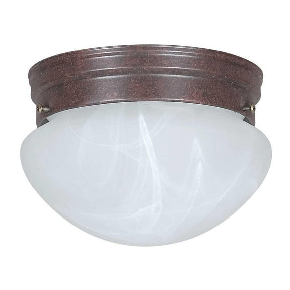 Sunset Lighting F3283 1 Light 60 Watt 8" Wide Flush Mount Ceiling Fixture - Bronze