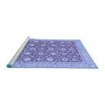 thumbnail image 2 of Ahgly Company Machine Washable Indoor Square Oriental Blue Traditional Area Rugs, 3' Square, 2 of 4