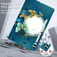 thumbnail image 2 of TECH CIRCLE Slim Case for Galaxy Tab S8 2022/ Tab S7 Case 2020 11 Inch,Ultra Slim Thin Lightweight Elegant Soft TPU Anti-Scratch Protective Back Case for Galaxy Tab S8/Tab S7 11",Gold Blue Butterfly, 2 of 6