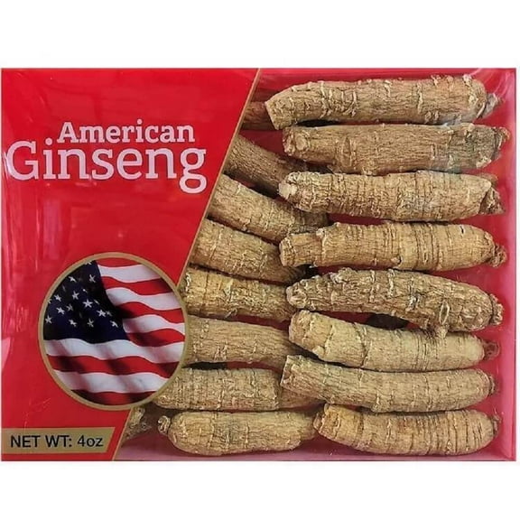 Hand Selected A Grade American Ginseng Medium Thin-Short Size (4 Oz.)