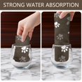 thumbnail image 4 of 2 Pcs Funny Kitchen Towels,Brown Dog Paw Footprint Microfiber Dish Towels,Kitchen Tea Towels,Kitchen Towel Set (18" X 26"), 4 of 7