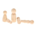thumbnail image 4 of 5X de Clavijas Estatuilla Inacabada Decorativo Muñequitas de para 5cm perfecl Topper de pastel, 4 of 8