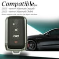 thumbnail image 5 of Vitodeco Superior Leather Key Fob Case Compatible for Maserati Grecale, Maserati Ghibli (2023-2025 models) - 4-Button, Black, 5 of 5