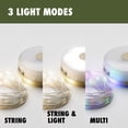 thumbnail image 6 of Ozark Trail 600 Lumen 2-in-1 Camping Light with 32.5 ft String Light – Lantern & Ambient Lighting Combo, Beige/White, 6 of 14