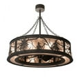 thumbnail image 3 of Meyda Tiffany 190079 Tamarack 30" 5 Blade Indoor Ceiling Fan - Bronze, 3 of 5
