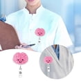 thumbnail image 2 of Cute Badge Reel 6pcs Funny Nursing ID Card Glitter Holder Retractable Name Tag, 2 of 4