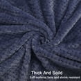thumbnail image 6 of PiccoCasa Flannel Fleece Blanket for Sofa or Bed, Navy Blue 60"x78", 6 of 6