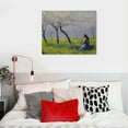 thumbnail image 4 of Nawypu  Canvas Print Wall Art An Orchard in Spring Claude Monet Nature Illustrations Fine Art Decorative Landscape Multicolor Wilderness Rustic for Living Room, Bedroom, Office, 4 of 4