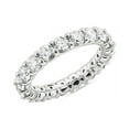 thumbnail image 1 of 2.00 Carat Excellent Round Shape Genuine Diamond Latest Design Engagement Eternity Band for Ladies Solid 18K White Gold Size 7.5, 1 of 1
