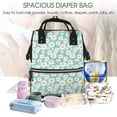 thumbnail image 5 of Daiia Daisy Floral A Large Capacity Baby Bag Waterproof Stylish Diaper Bag Mummy Backpack Adjustable Straps Diaper BagBaby Essentials Bag, 5 of 6
