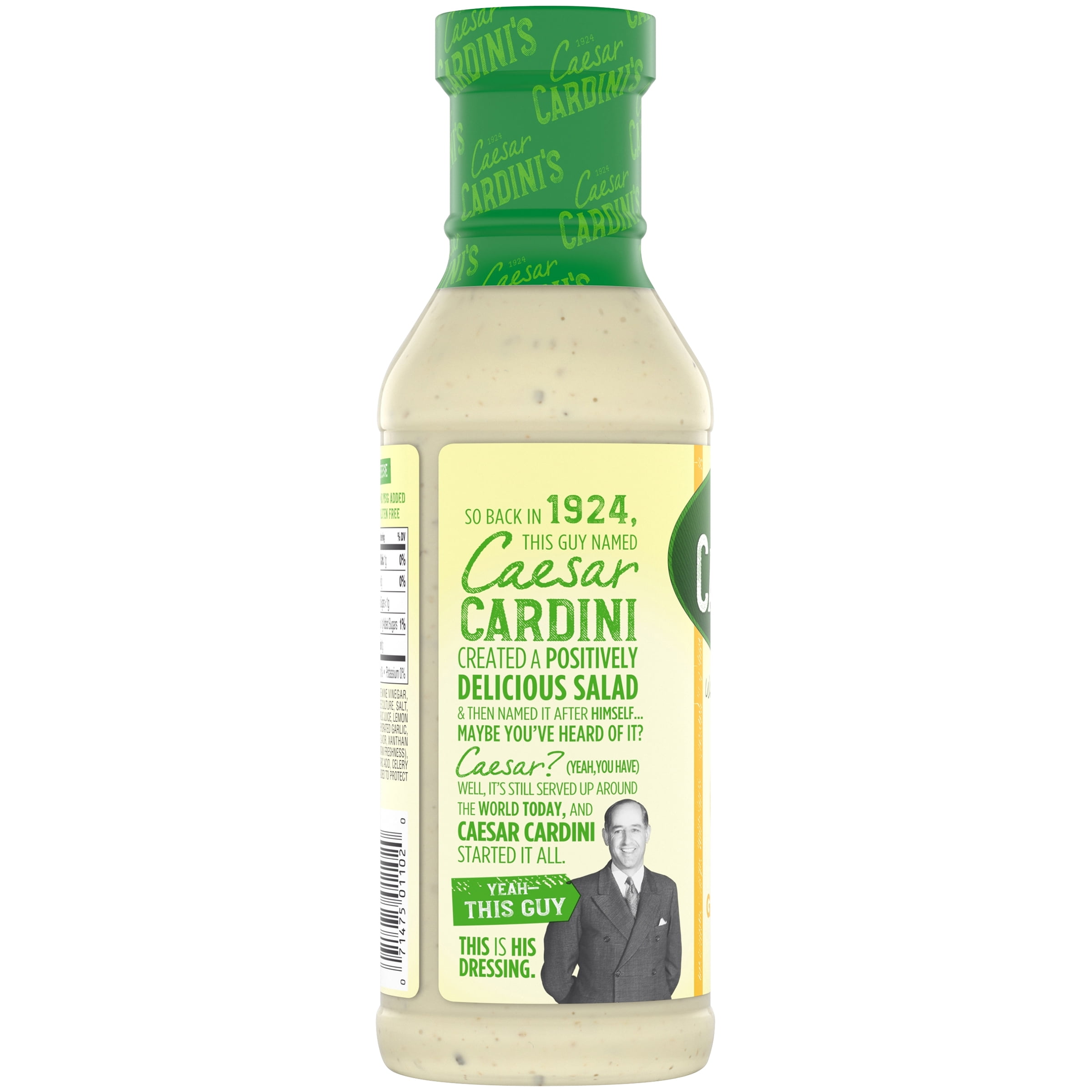 Cardini's Garlic Lemon Caesar Dressing 12 Fl Oz