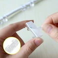 thumbnail image 1 of Cable Organizer Buckle Home Office Tabletop Wall Mounted plastic cable Adhesive Cable Wire Fixing Clip, Transparent, 4pcs, 1 of 7