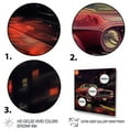thumbnail image 3 of DESIGN ART Designart "Red And Black Revving The Canvas" Cars American Muscle Canvas Print 16 in. wide x 16 in. high, 3 of 5