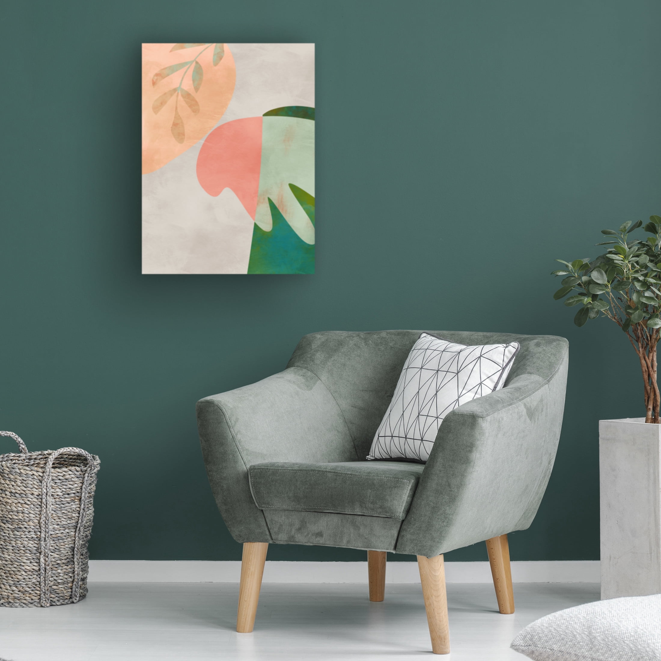 Trademark Fine Art Ana Rut Bre Cut out leaves Canvas Wall Art