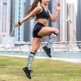 thumbnail image 6 of Rateoe Palm Tree Compression Socks for Women and Men 20-30mmHg-Circulation Support Socks Knee High Nurse Pregnant Running Medical and Travel Athletic, 6 of 7