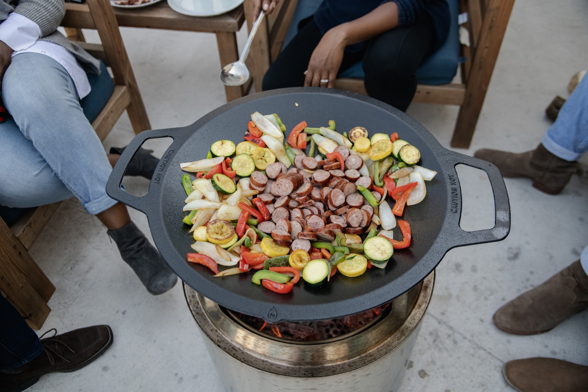 Buy Solo Stove Yukon Wok + Hub, Cast Iron Cookware with Stainless steel