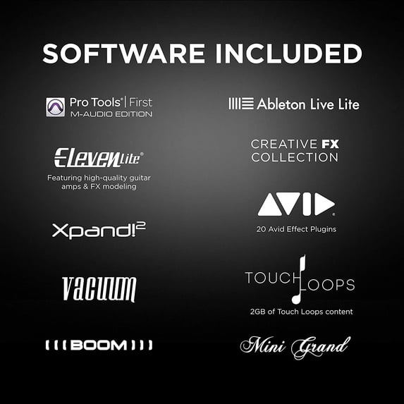 Open Box M-Audio - Complete Recording Bundle - USB Audio Interface ...