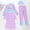 Purple3, variant on YANGXINX Girls Long Sleeve Swimwear 2 Piece Rash Guard Long Sleeve Swimsuit with UPF Sun for Toddler Kid and Youth high waisted swimsuits for girl