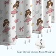 thumbnail image 6 of Ballet Princess Pattern Shower Curtain 36"x72" ,Bathroom Decorative Shower Curtains Set with 12 Hooks,Modern Waterproof Washable Shower Curtain, 6 of 6