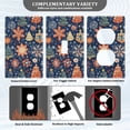 thumbnail image 3 of Yayeee Duplex Wall Plate 1-Gang 4.5"x2.7" Home Receptacle Light Switch Decorative Outlet Cover, Christmas Splendor, 3 of 7