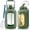 Olive, variant on MUKOKO 100oz Glass Water Bottles, Large Size Drinking with 2-in-1 Straw Lid and Handle , 3-Liter Wide Mouth Glass Water Jug with Silicone Sleeve, Olive