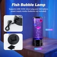 thumbnail image 4 of QualitChoice LED Bubble Fish Night Light With USB Remote Control Mini Aquarium Lamp For Kids Bedroom And Calm Relaxing Atmosphere, 4 of 6