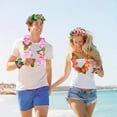 thumbnail image 6 of CSCHome Hawaiian Garland Party Supplies of Elastic Flowers Necklaces Headbands and Wristbands Beach Theme Party Decorations, 6 of 6