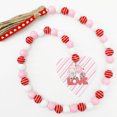 thumbnail image 2 of 2pcs Valentine's Day Wood Bead Garland Hemp Rope Tassel Rustic Hanging Decor, 2 of 9