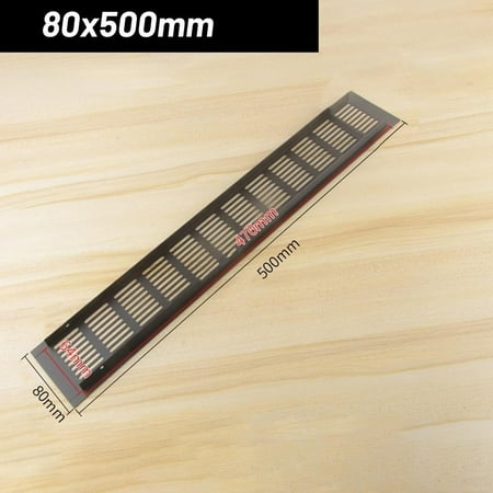 

Ruibeauty Alloy Rectangular Air Vent Grille Ventilation Cover for Cabinets Wardrobes Black