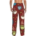 thumbnail image 3 of Easygdp Coffee Cups Men's Pajama Pant, Sleep Elastic Waistband Lounge Pants - Small, 3 of 9