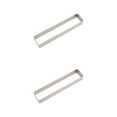 thumbnail image 1 of Youkk Anti Rust Cake Mold Durable And Long-lasting Stainless Steel Cookie Rectangle Shapes Stainless Steel Long square large size 2Set, 1 of 6