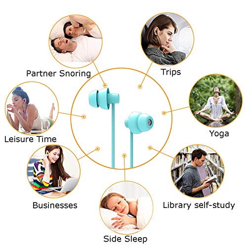 MAXROCK Sleep Earplugs Noise Isolating Ear Plugs Sleep Earbuds Headphones with Unique Total Soft Silicone Perfect for Insomnia Side Sleeper