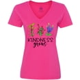 thumbnail image 3 of Inktastic Kindness Grows Wildflowers Women's V-Neck T-Shirt, 3 of 5