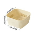 thumbnail image 4 of Sentmoon Sponge Holders Sink Caddy Kitchen Sink Organizer Kitchen Organizer Basket Food Safe Plastic Drainer Space Saving Storage Container for Vegetables Easy Clean Multi Purpose Use, 4 of 7