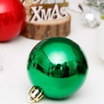 thumbnail image 4 of 12-Piece Mixed Color Christmas Tree Ornaments, Shiny Metallic Baubles in Red, Green, Blue, Gold, and Silver, Holiday Decorations, 4 of 9