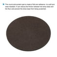 thumbnail image 3 of Uxcell 4.7" Dia. Adhesive Non-Slip Backed Felt, 2 Pcs 5mm Thick Round Lamp Base Anti-Slip Mat Anti-Scratch Pad, Brown, 3 of 6