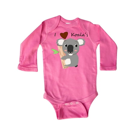 

Inktastic I heart Koalas Gift Baby Boy or Baby Girl Long Sleeve Bodysuit