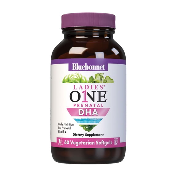 Bluebonnet Nutrition Early Promise Prenatal Gentle DHA 200mg Vegetable Capsules, 60 Count