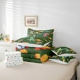 thumbnail image 6 of Feelyou Cute Green Dinosaur Twin Bedding Sets 7-Piece for Child, Outer Space Bedding Comforter Set, Kawaii Animal Astronaut Reversible Sheet Sets, Ultra Soft Bedroom Decor, 6 of 8
