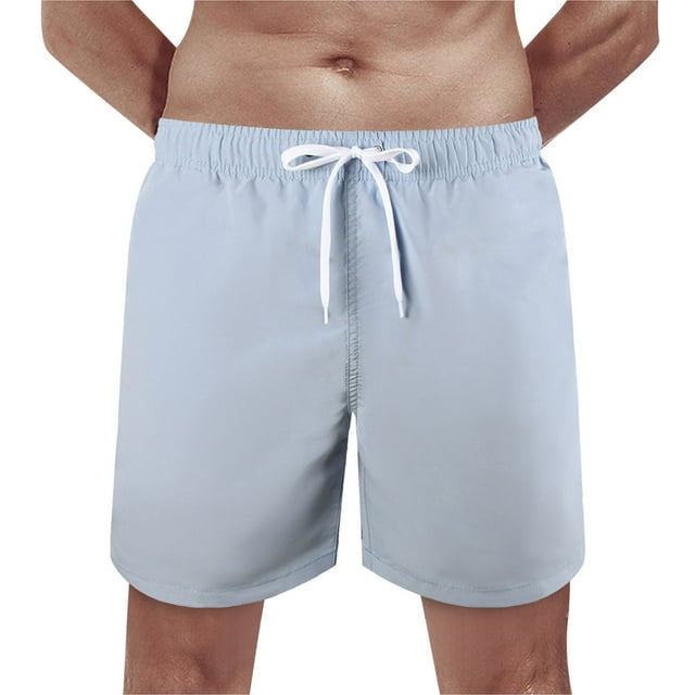light blue basketball shorts mens solid skin waterproof lace up pocket