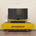 thumbnail image 2 of Hommy Craft - Rose - Walnut,Yellow TV Stand, 2 of 4
