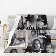 thumbnail image 2 of Flannel Blanket Tates Music McRae Nap Blanket Air Conditioning Blankets Couch Bed Office Blankets Soft and Cozy 40"X30", 2 of 6