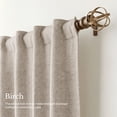 thumbnail image 3 of NICETOWN 100% Blackout Linen Curtains, Birch, 52" W x 84" L, 2‑Panel Set, 3 of 9